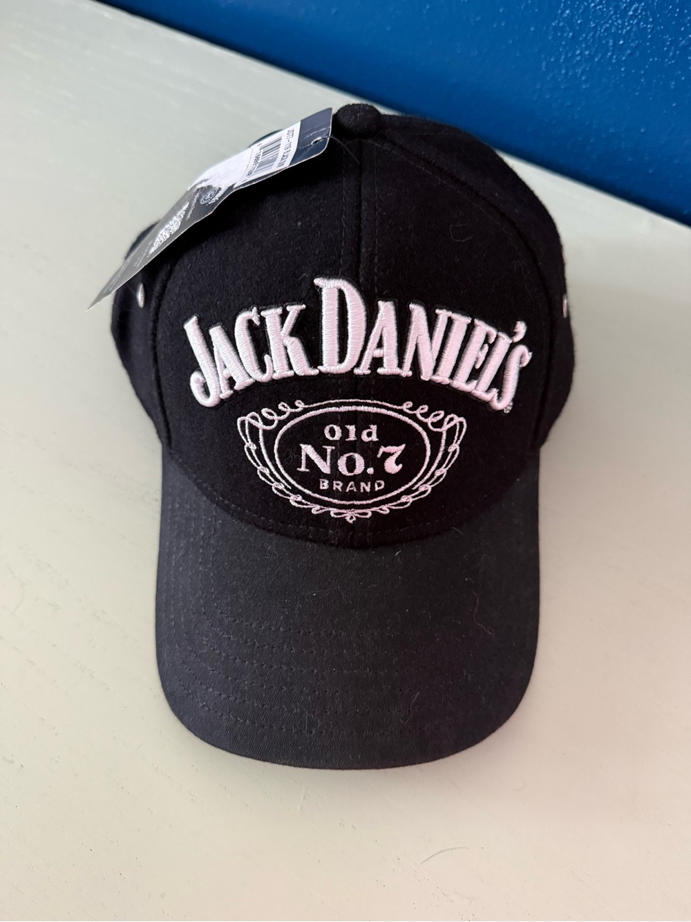 New NWT Jack Daniel's Black Embroidered Hat Baseball Cap Size Small/Medium